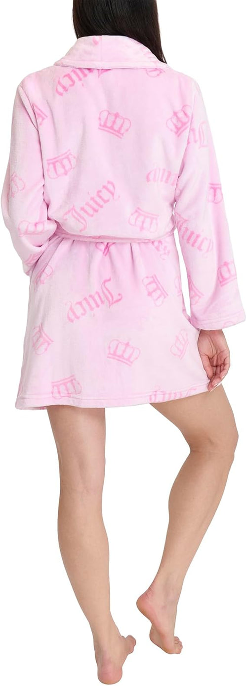 Women's Super Soft Luxe Plush Shawl Collar Robe